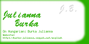 julianna burka business card